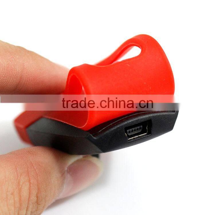 4 LED USB bike front light