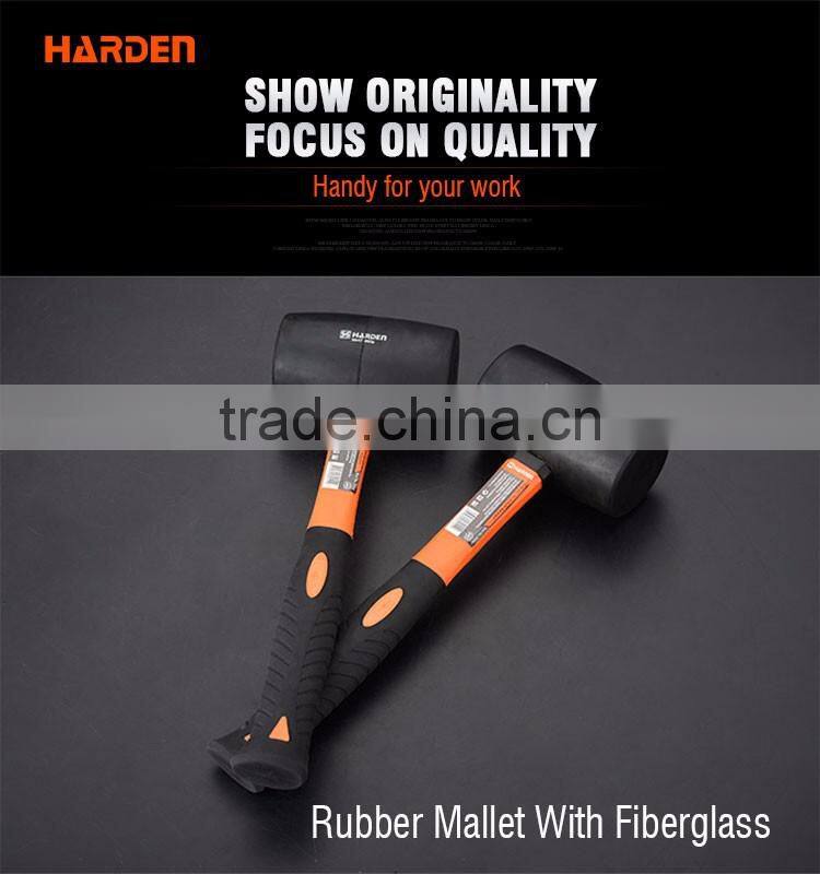 Professional Rubber Mallet with Firbregalss Handle