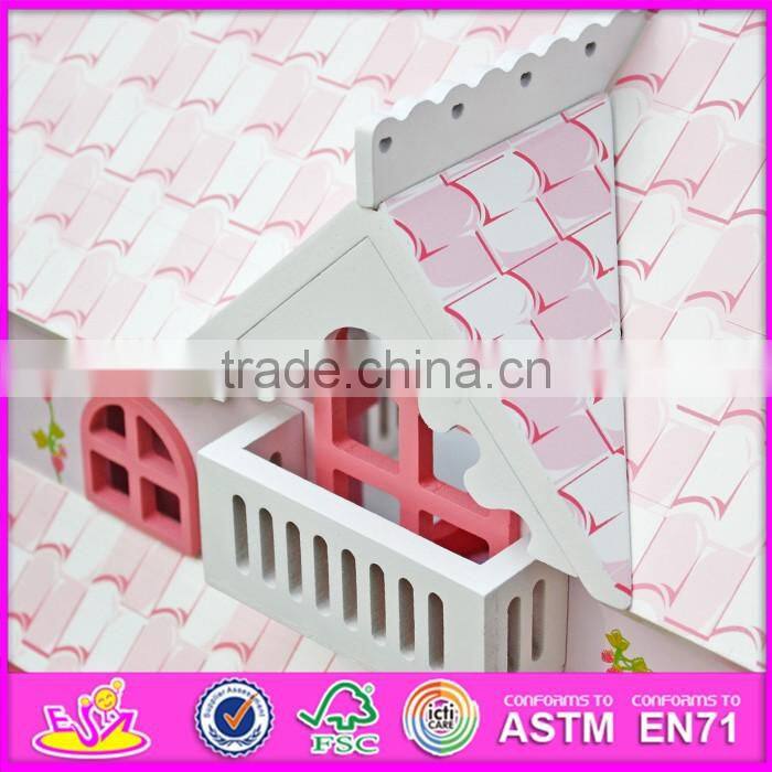 2016 top fashion lovely wooden victorian dollhouse for kids W06A041C
