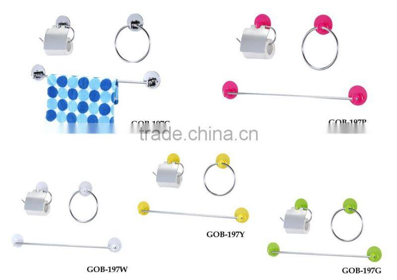 Stainless steel simple style towel rack, bathroom rotate towel hanger