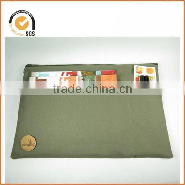 Extra large canvas camping zipper bag - hiking gear - camping gear - backpacking gear - glamping - canvas zipper pouch By Chiqun