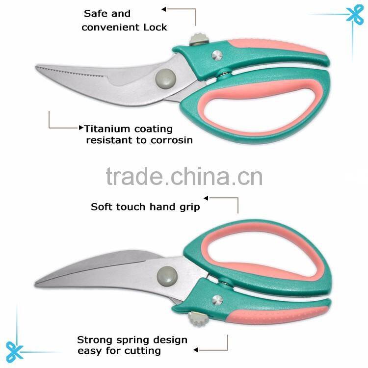 multifuction poultry shears kitchen scissors