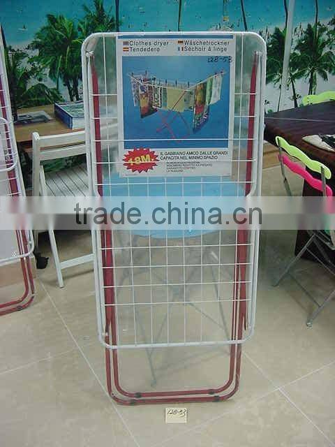 548-19 outdoor clothes drying racks, foldable cloth dryer rack with basket household
