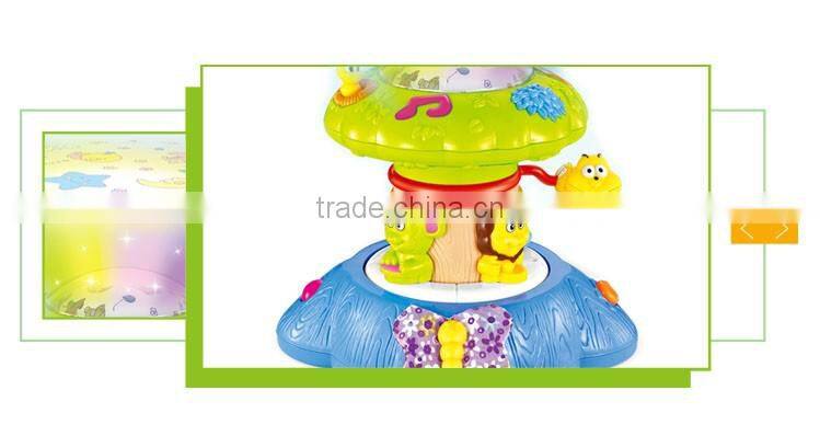 Electronic kid toy funny musical tree toy projection lamp