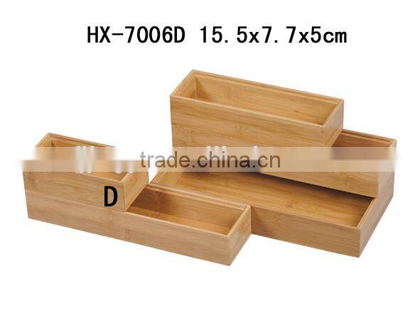 Hot selling bamboo kitchen storage box