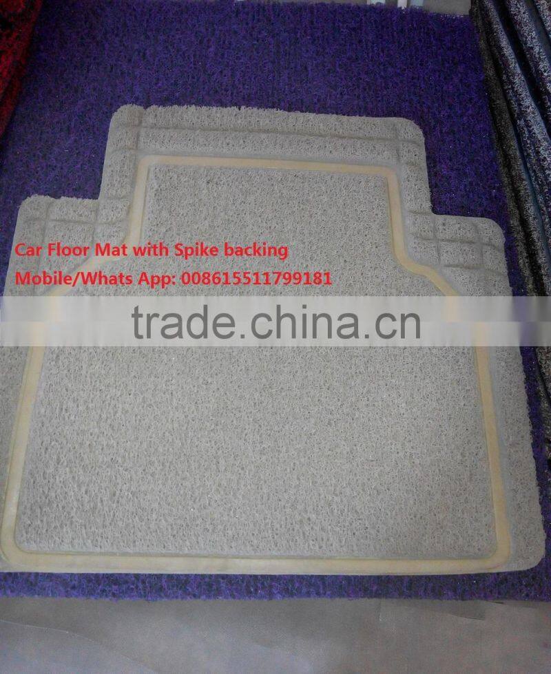 car mat with spike backing