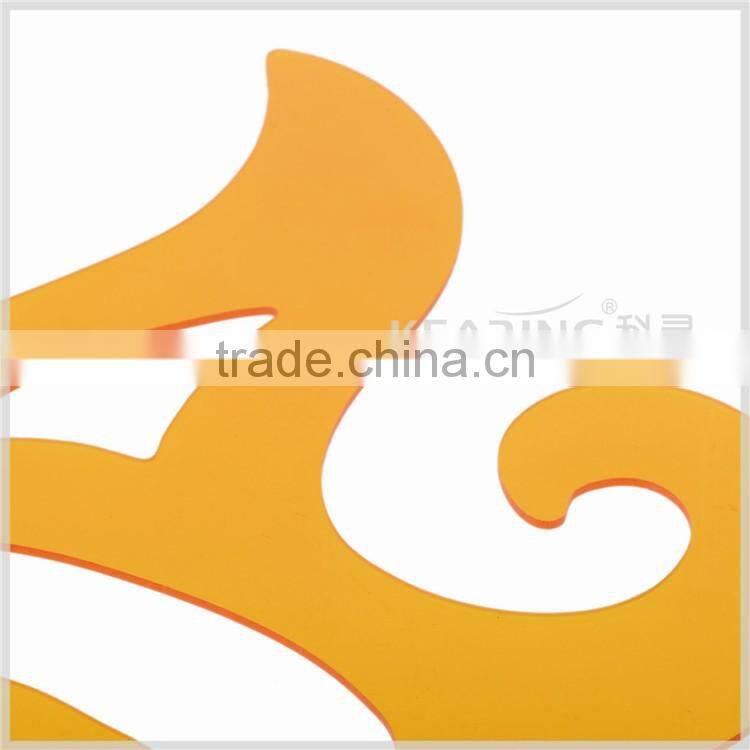 Kearing Biggest Pattern French Curves Non Toxic Plastic Ruler For Painting 30cm #1330