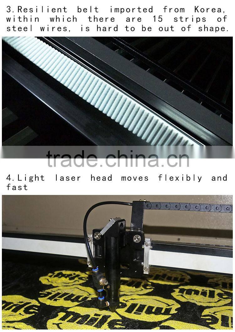 High speed auto feeding co2 tube fabric leather laser cutting machine price