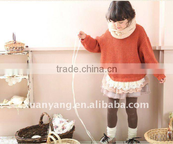 red korea design fashion child sweater/baby sweater
