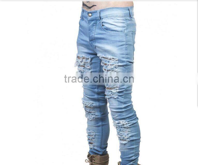 Biker Jeans Fashion Denim trousers(lotbike012)