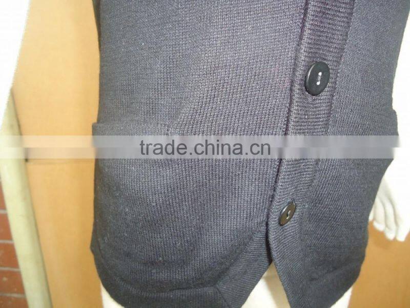 baby kids v-neck button down sleeveless sweater vests with pockets