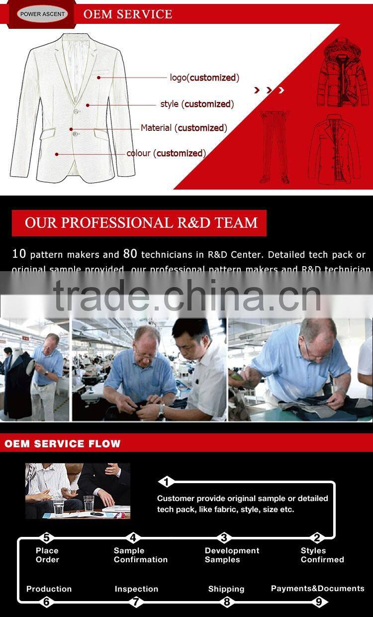 Latest Design Solid Men's Flat Front Winkle Free Pants Trousers