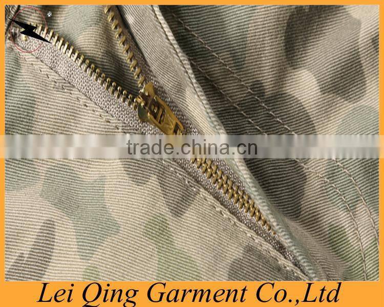 Mens camo cotton windproof custom motocross pants