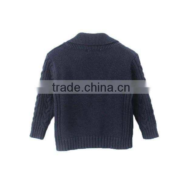 Boys double-breasted knitting patterns children sweater