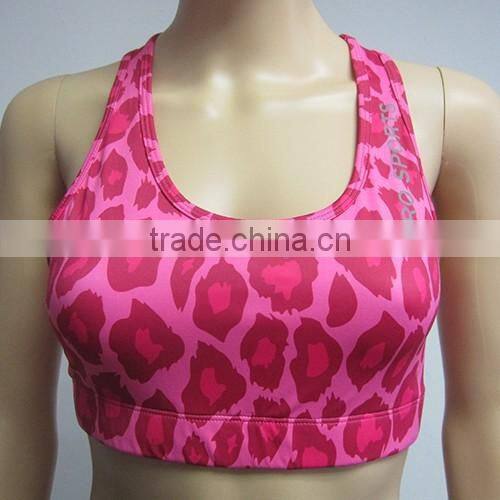 Cheap Wholesale Sexy Tiger Women Sports Wear Bra Yoga Suit