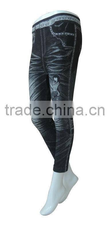 Jeans printing leggings seamless woman underwear ladies seamless leggings