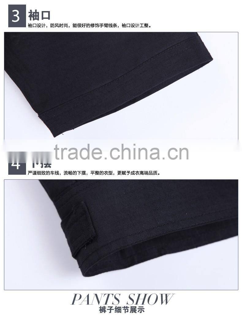 Juqian 2016 factory Cheap black Security Shirt Uniform,Customize short Sleeve Security Guard Uniform Shirts