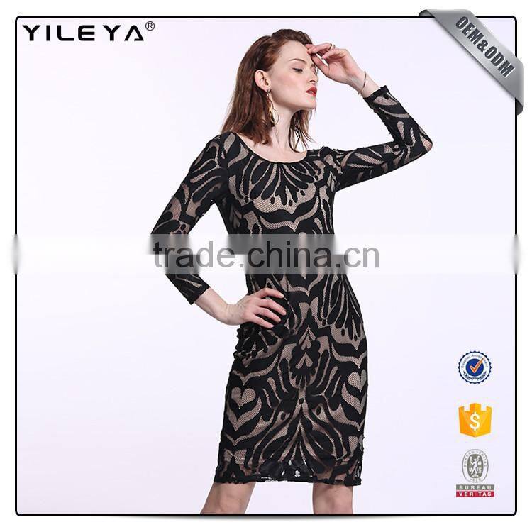 Elegant short straight black crochet dress,black short dress