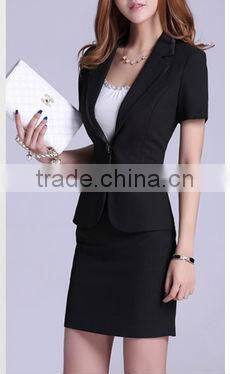 2014 latest uniform design/ladies office uniform
