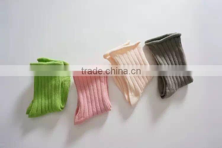 Korean spring and summer candy solid color socks baby boys and girls socks cotton socks