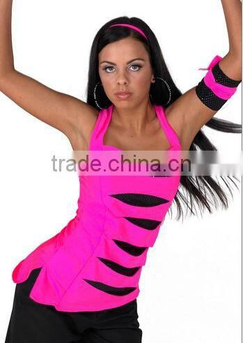 Newly launched teen cool hipop dance top wear -- The newest jazz girl hipop dance costume--child&adults cool hipop danceleotard