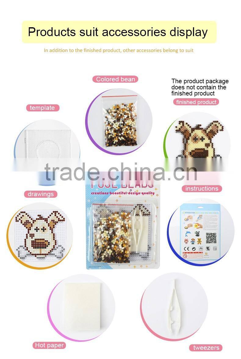 2017 Hot selling Cute Dog DIY education plastic hama fuse beads toys