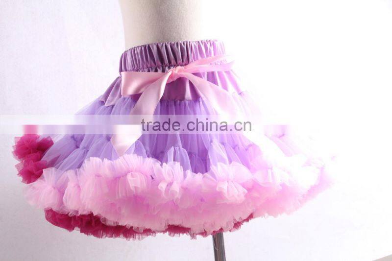 lovely design hot sale fluffy chiffon baby pettiskirt wholesales pettiskirt kids pettiskirts