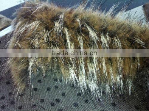 Luxury Fake long pile fake fox fur fabric for winter