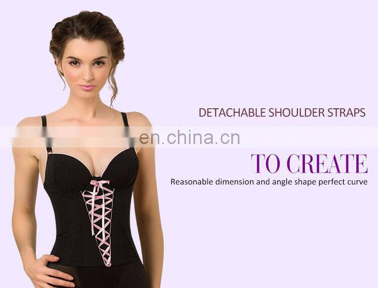 Double Powernet Material Black Women Waist Shaping long sleeve body shaper