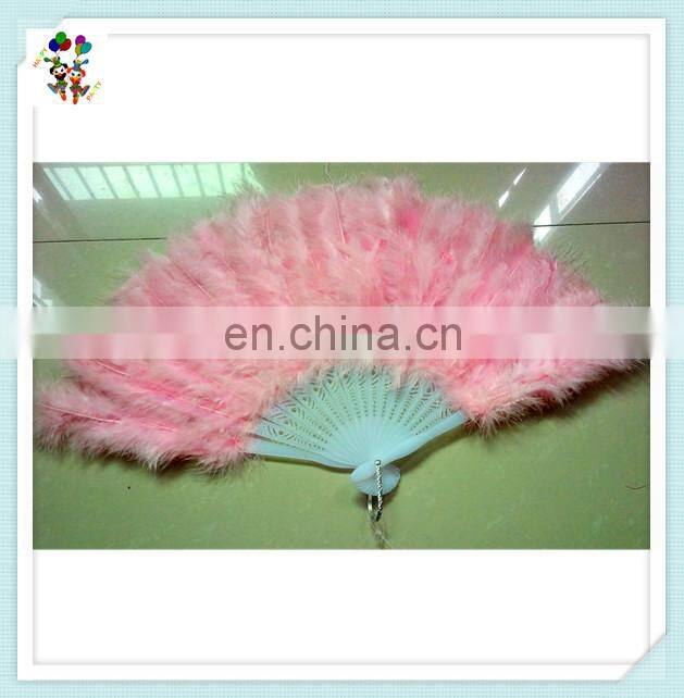 New Costume Wedding Showgirl Dance Folding Hand Feather Fans HPC-0908