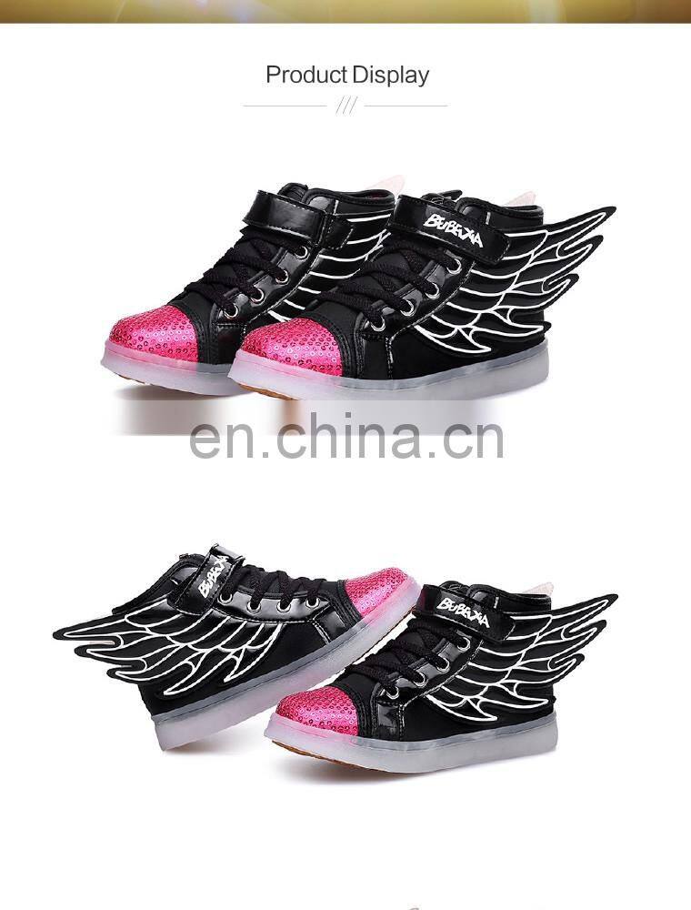 Wholesale hot Led light up kids shoes Children kids led shoes USB rechargeable LED luminous light shoes sneakers for kids