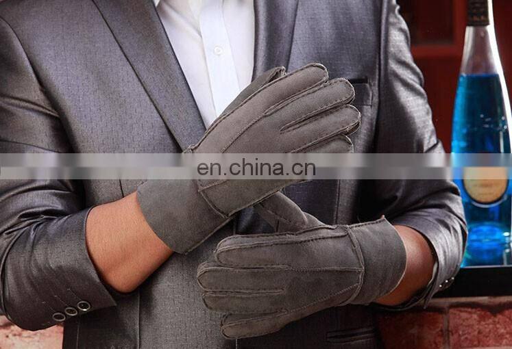Factory wholesale 100% real sheepskin fur gloves
