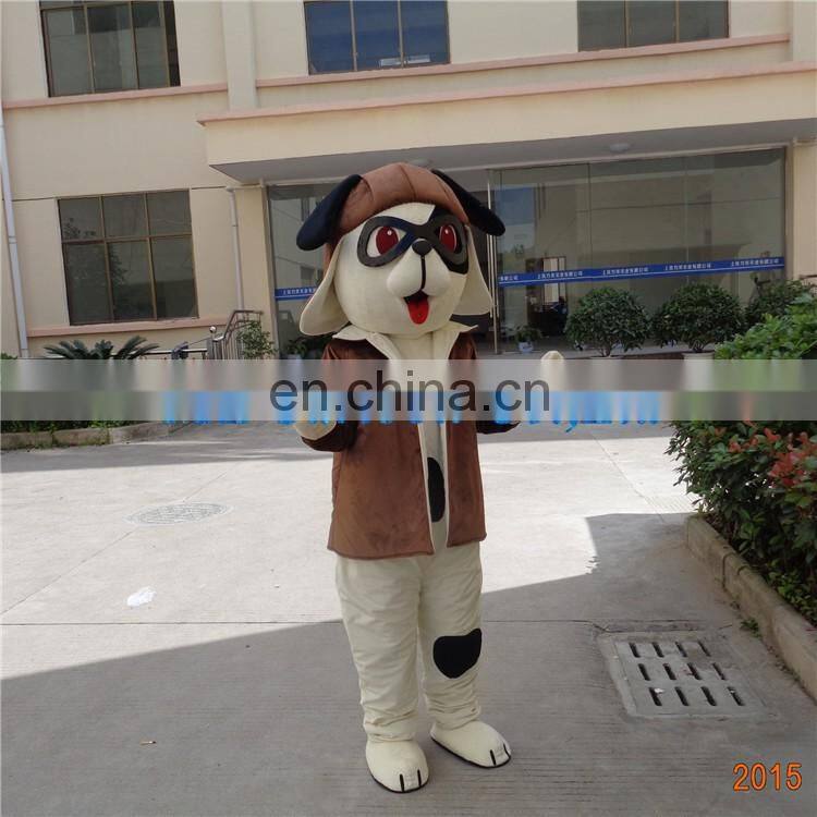 2015 hot sell Pilot dog Cartoon Costumes Mascot Costumes For Adults