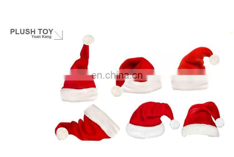 Mini Santa Claus Christmas Plush Hat for Kids Christmas 2016