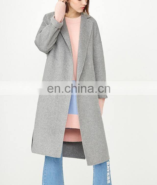 Hot Sale Winter Clothing Women Fashion Overcoat Long Wool Jacket