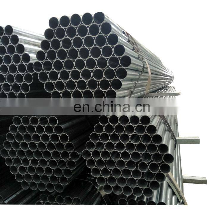 Wholesale high quality building material zinc galvanized steel round tube