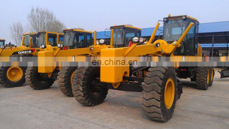GR215 Motor Grader Grading Machine Road Construction Equipment with 215hp