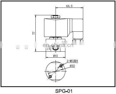 SPG-02 stainless steel 1/4 100bar 2mm DC24V high pressure co2 solenoid valve