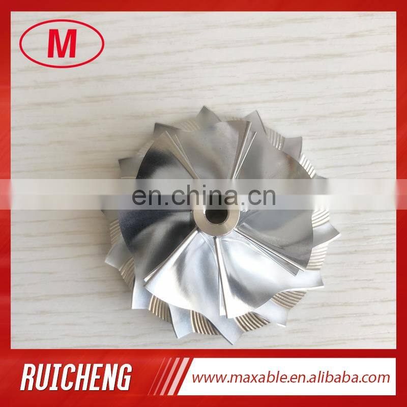 K04 43.03/56.08mm 5306-123-2007 7+7 blades high performance turbo milling/aluminum 2618/billet compressor wheel