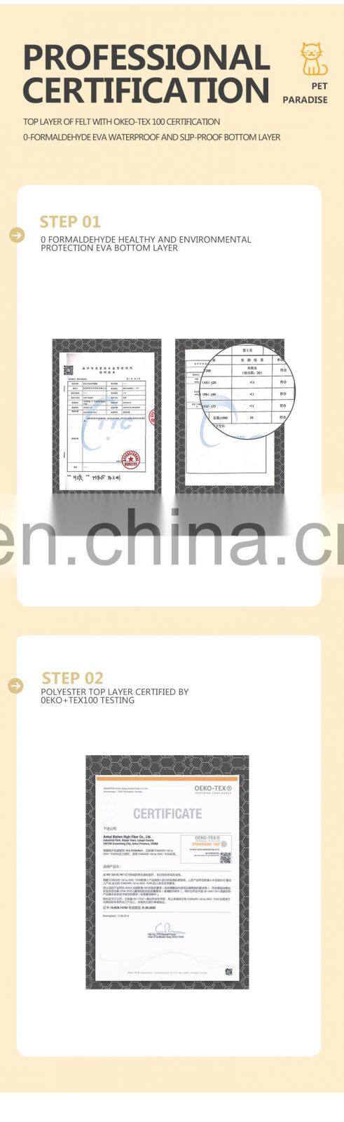 Pet Furniture 6pcs Felt Floor Maze Kitty Playground Cat Play Labyrinth Pad Activity Toy Cats Play Mat