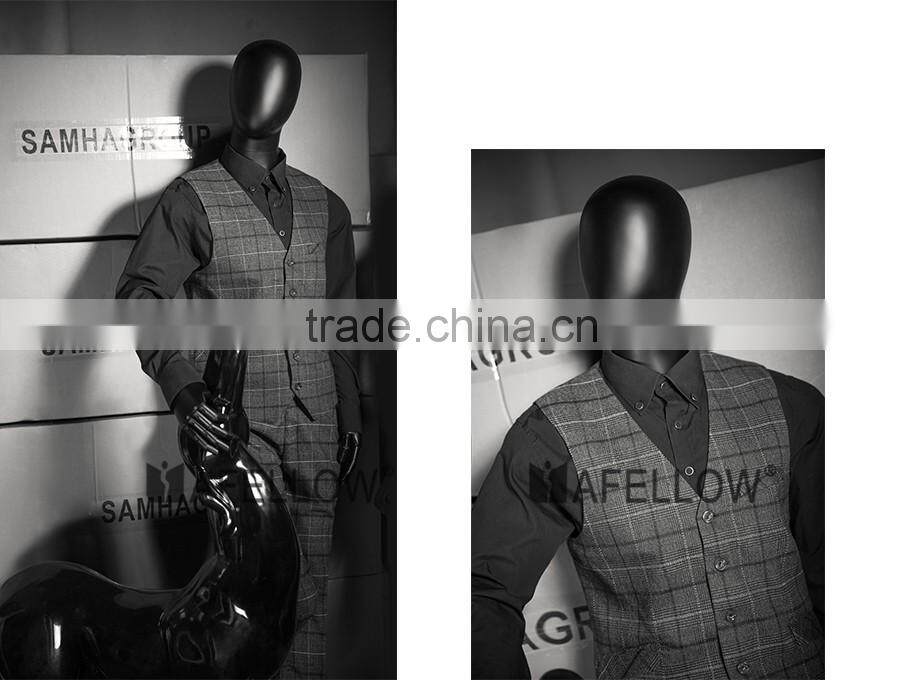 Abstract Fiberglass Adjustable Mannequin Movable Male Mannequins MZ-HM01BKEG