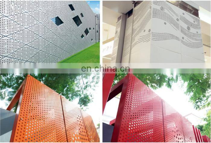Aluminium Screen Panels Terracotta Tile Cladding Perforated Facade Panel