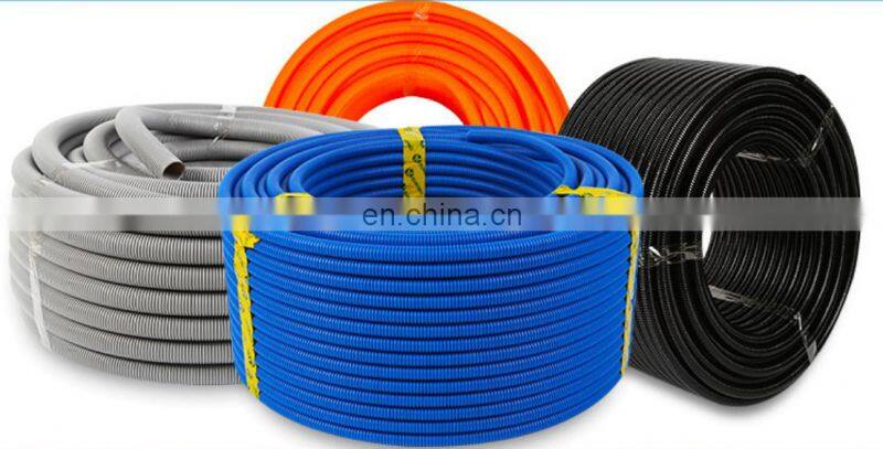PP PE PVC single wall corrugated pipe making machine/ electric conduit pipe machine