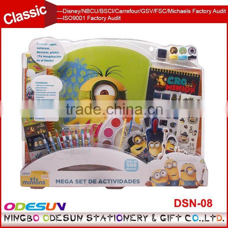 Disney Universal NBCU FAMA BSCI GSV Carrefour Factory Audit Manufacturer Promotional 12 Colors Semi-dry Watercolor Paint