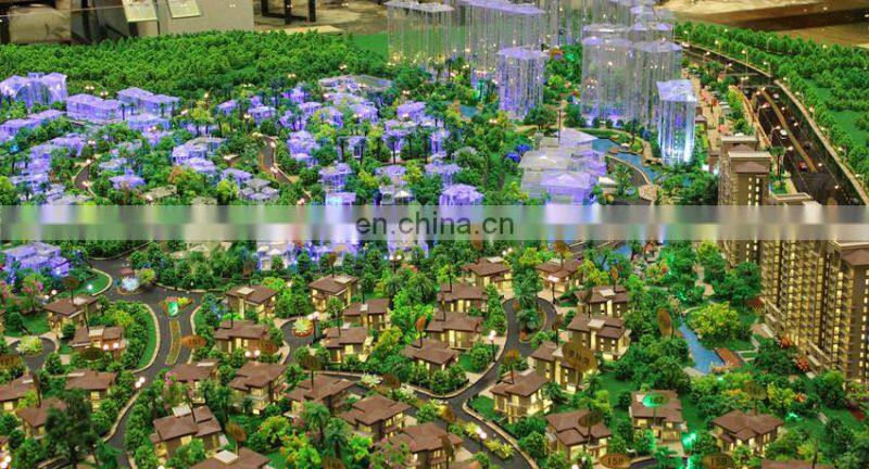 Master house plan for miniature city model, Led light scale model