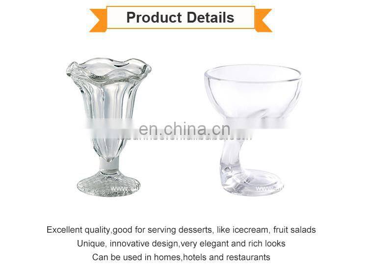 Hot Selling Fruit Transparent Glass Bowl Set With Stand