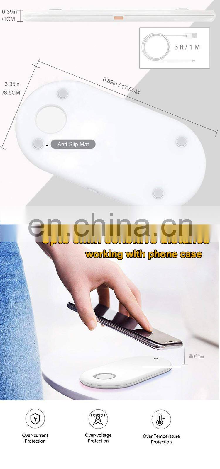 Fast Wholesale Long distance Custom Qi 10w Power Bank Wood Wireless Charger