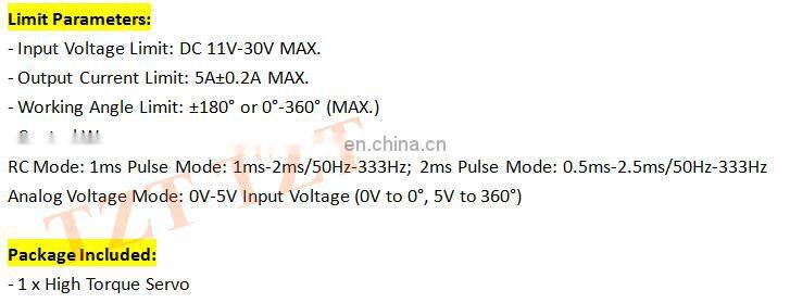 ASME-MRB High Torque Servo DC12-24V 380kg.cm 360 Degree Non-Contact Magnetically Encoded Servo