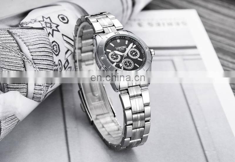 LONGBO 8342 Women Quartz Watches New Fashion Casual Stainless Steel Band Leisure Waterproof Clock