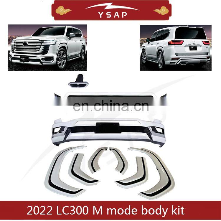 Good quality facelift spare parts Exhaust Pipe upgrade to 2022 LC300 M body kit